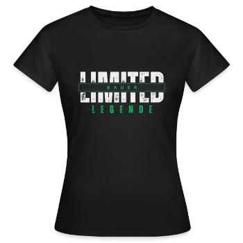Légende fermière limitée. - T-shirt Femme - noir - Devant - AI Model Female 172 dark (172cm)