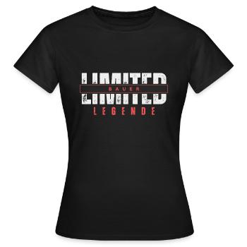 Légende fermière limitée. - T-shirt Femme - noir - Devant - AI Model Female 172 dark (172cm)