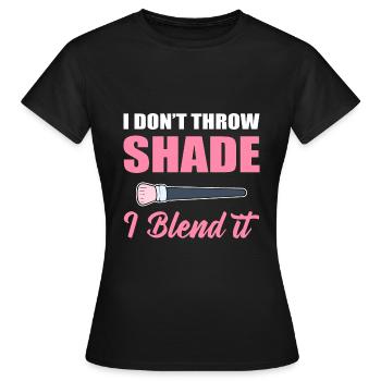 Spécialiste beauté maquillage - T-shirt Femme - noir - Devant - AI Model Female 172 dark (172cm)