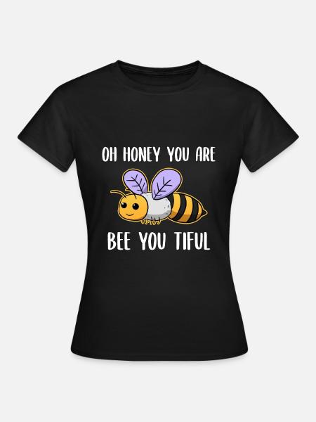 Lustiger Imker - Frauen T-Shirt - Schwarz