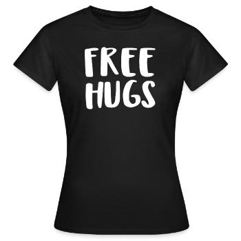 Free Hugs - Women's T-Shirt - black - Front - AI Model Female 172 dark (172cm)