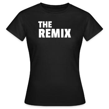 The Remix - Frauen T-Shirt - Schwarz - Vorne - AI Model Female 172 dark (172cm)