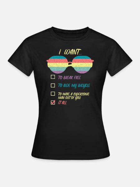 I Want To it all lunettes de soleil Nerds Break Free - T-shirt Femme - noir