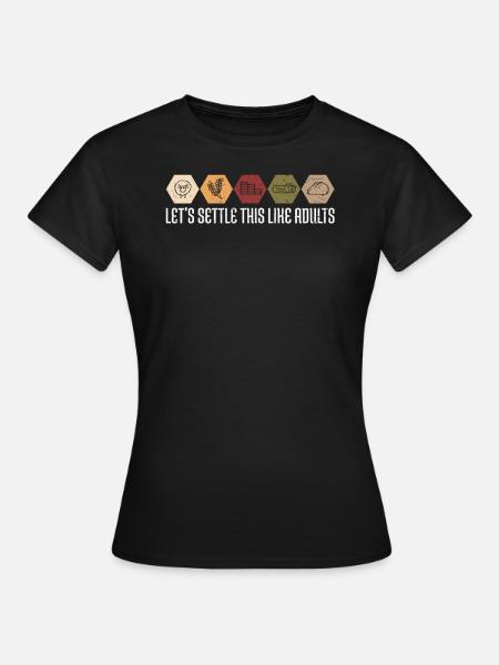 Let's Settle This Like Adults Board Game - Frauen T-Shirt - Schwarz
