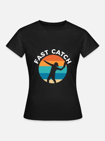 Fast Catch Bumerangwerfer - Frauen T-Shirt - Schwarz