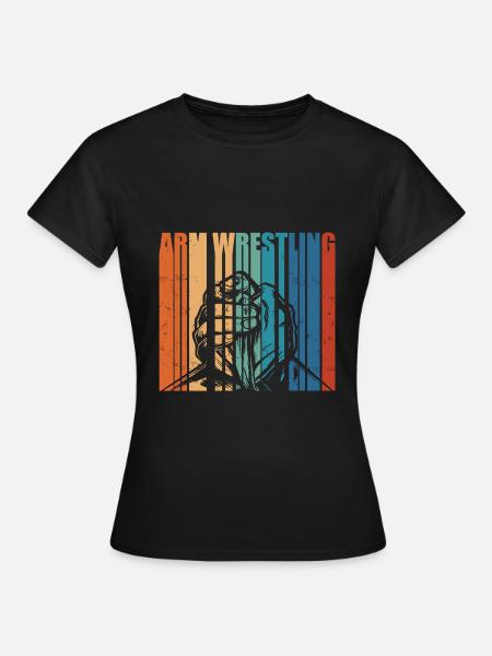 Armdrücken - Frauen T-Shirt - Schwarz