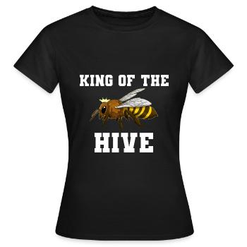 King Of The Hive Imker - Frauen T-Shirt - Schwarz - Vorne - AI Model Female 172 dark (172cm)