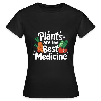 Végétarien Végétalien Végétarien Végétarien - T-shirt Femme - noir - Devant - AI Model Female 172 dark (172cm)