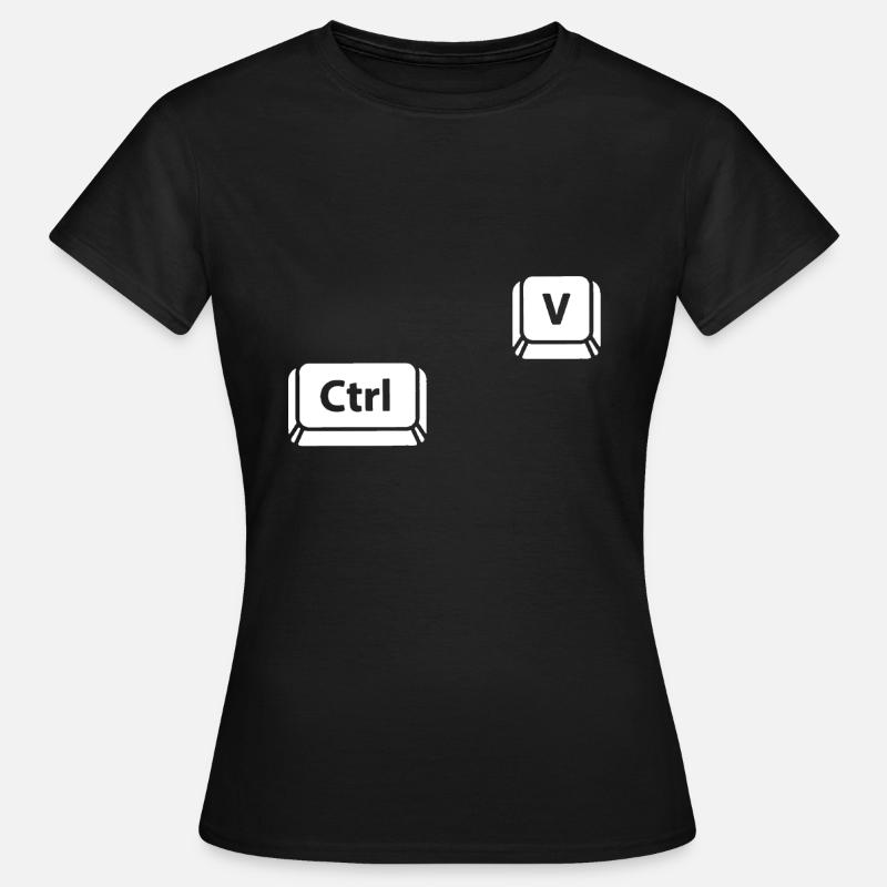 Ctrl V - Women's T-Shirt - black