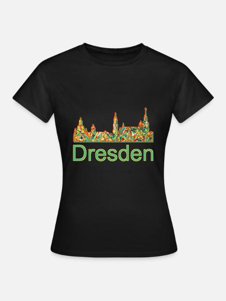 dresden e 20 - Frauen T-Shirt - Schwarz