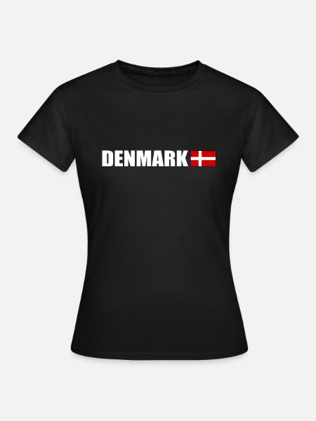 Dänemark - Frauen T-Shirt - Schwarz
