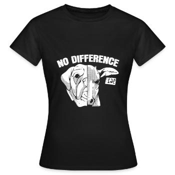 Cow and Dog Animal Advocate - Women's T-Shirt - black - Front - AI Model Female 172 dark (172cm)