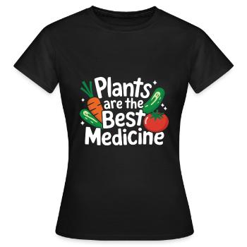 Végétarien Végétalien Végétarien Végétarien - T-shirt Femme - noir - Devant - AI Model Female 172 dark (172cm)