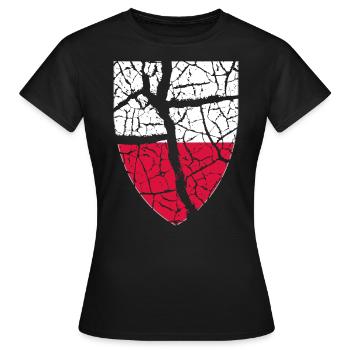 Armoiries de la Pologne - T-shirt Femme - noir - Devant - AI Model Female 172 dark (172cm)