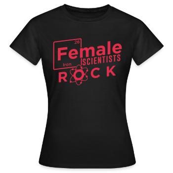 Wissenschaftlerin Geek - Frauen T-Shirt - Schwarz - Vorne - AI Model Female 172 dark (172cm)