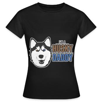 Husky - T-shirt Femme - noir - Devant - AI Model Female 172 dark (172cm)