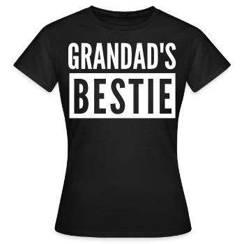 GRANDAD'S BESTIE - Women's T-Shirt - black - Front - AI Model Female 172 dark (172cm)
