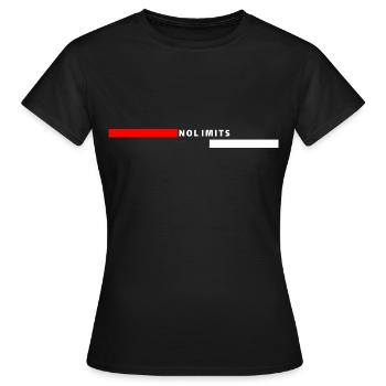 No limits - T-shirt Femme - noir - Devant - AI Model Female 172 dark (172cm)
