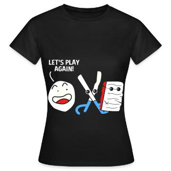 Scissors Stone Paper - Women's T-Shirt - black - Front - AI Model Female 172 dark (172cm)