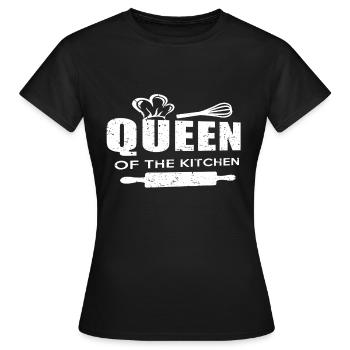 Reine reine - T-shirt Femme - noir - Devant - AI Model Female 172 dark (172cm)