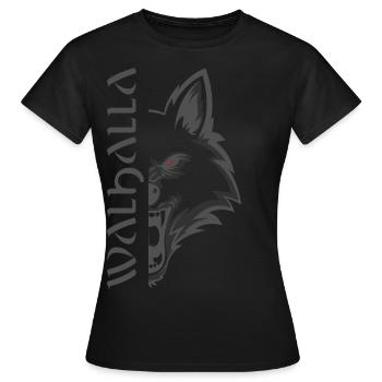 Valhalla Viking Vikings Bjoern Eisenseite - Frauen T-Shirt - Schwarz - Vorne - AI Model Female 172 dark (172cm)