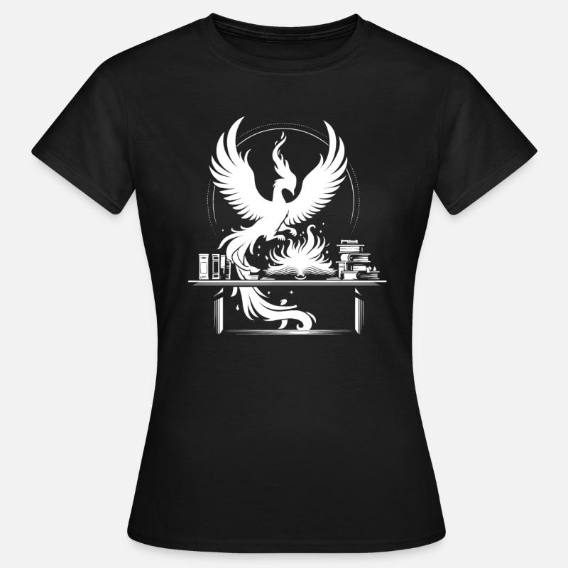 „Phönix aus der Asche“ - Frauen T-Shirt - Schwarz