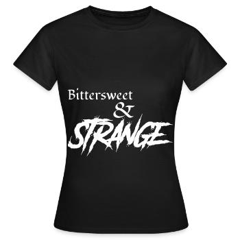 Goth Lolita doux-amer et étrange - T-shirt Femme - noir - Devant - AI Model Female 172 dark (172cm)