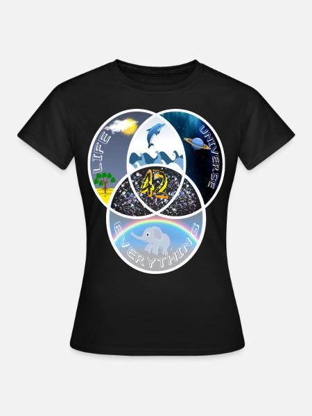 42 réponses Life Universe - T-shirt Femme - noir