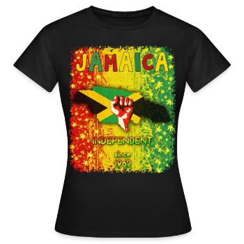 Jamaican Independent Day - Women's T-Shirt - black - Front - AI Model Female 172 dark (172cm)
