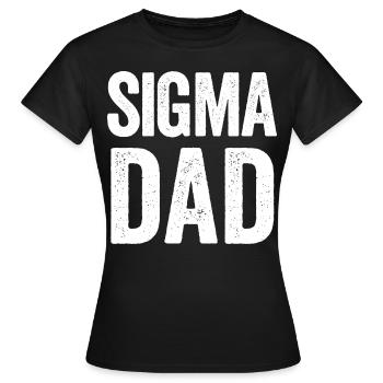 Sigma Papa - Frauen T-Shirt - Schwarz - Vorne - AI Model Female 172 dark (172cm)