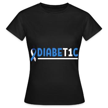 Diabetiker Insulin - Frauen T-Shirt - Schwarz - Vorne - AI Model Female 172 dark (172cm)