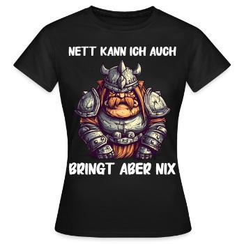 Deus Vult Kreuzritter Tempelritter Mittelalter - Frauen T-Shirt - Schwarz - Vorne - AI Model Female 172 dark (172cm)