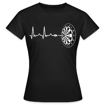 Darts Darts Darts Player Darts - Women's T-Shirt - black - Front - AI Model Female 172 dark (172cm)