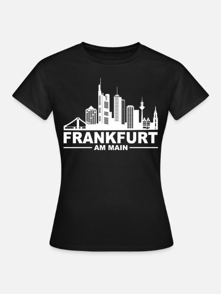 Frankfurt Hessen Deutschland Frankfurter - Frauen T-Shirt - Schwarz