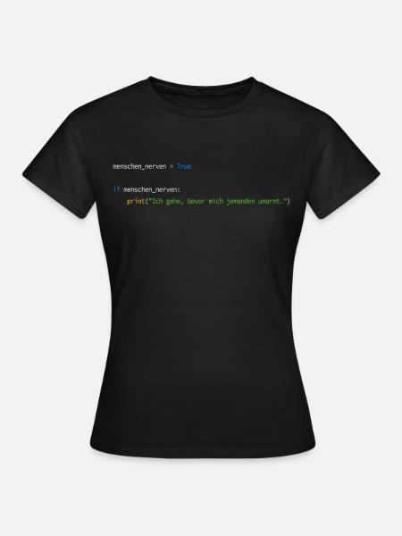 Programmierer Informatiker Nerd Softwareingenieur - Dame-T-shirt - sort