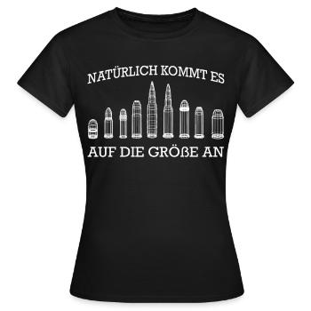 Sportschütze Schützenverein Sportschießen Schütze - Frauen T-Shirt - Schwarz - Vorne - AI Model Female 172 dark (172cm)