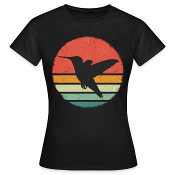 Colibri Colibri Colibri Oiseau Colibri Animal - T-shirt Femme - noir - Devant - AI Model Female 172 dark (172cm)