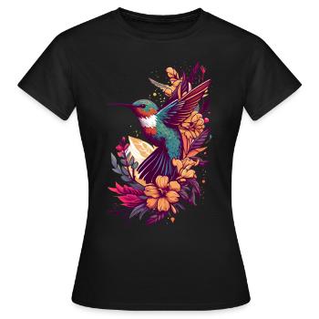 Colibri Colibri Colibri Oiseau Colibri Animal - T-shirt Femme - noir - Devant - AI Model Female 172 dark (172cm)