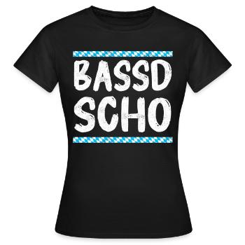 Freistaat Bayern Bayrisch - Frauen T-Shirt - Schwarz - Vorne - AI Model Female 172 dark (172cm)