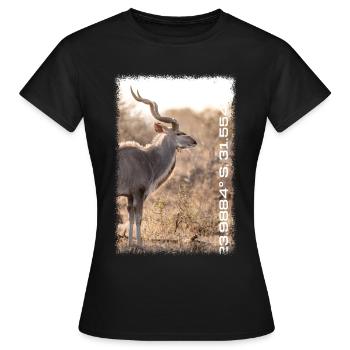 Kruger Series: Swirl - Frauen T-Shirt - Schwarz - Vorne - AI Model Female 172 dark (172cm)