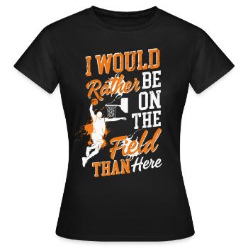 Basketball B-Ball Hooper - Frauen T-Shirt - Schwarz - Vorne - AI Model Female 172 dark (172cm)