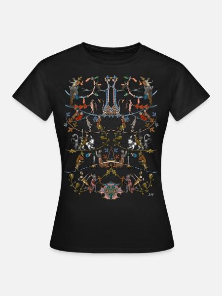 Miniatures médiévales III - T-shirt Femme - noir
