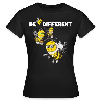 Abeilles miel Abeilles Abeilles - T-shirt Femme - noir - Devant - AI Model Female 172 dark (172cm)
