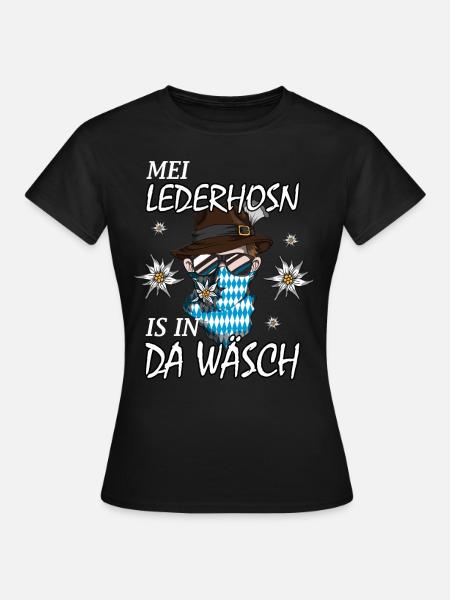 Bayern Traditionales Outfit Trachten Spruch Design - Frauen T-Shirt - Schwarz