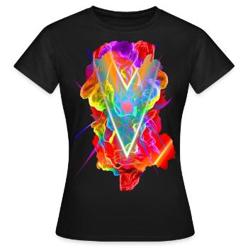Jenseits der Realität - Frauen T-Shirt - Schwarz - Vorne - AI Model Female 172 dark (172cm)