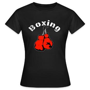 boxe - T-shirt Femme - noir - Devant - AI Model Female 172 dark (172cm)