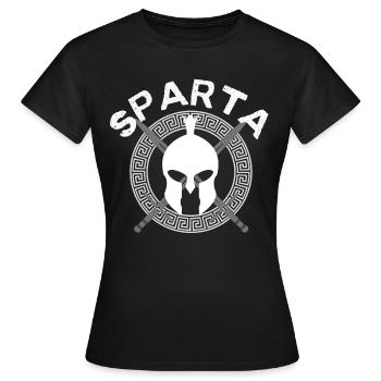 Sparte - Spartiates - T-shirt Femme - noir - Devant - AI Model Female 172 dark (172cm)