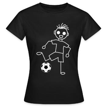 Football football football - T-shirt Femme - noir - Devant - AI Model Female 172 dark (172cm)