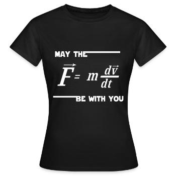 May the Force be with you - Frauen T-Shirt - Schwarz - Vorne - AI Model Female 172 dark (172cm)