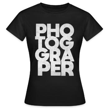 La photographie | Photographes | photographe - T-shirt Femme - noir - Devant - AI Model Female 172 dark (172cm)